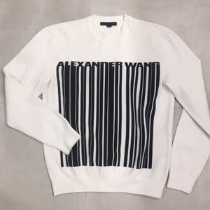 alexander wang barcode sweatshirt